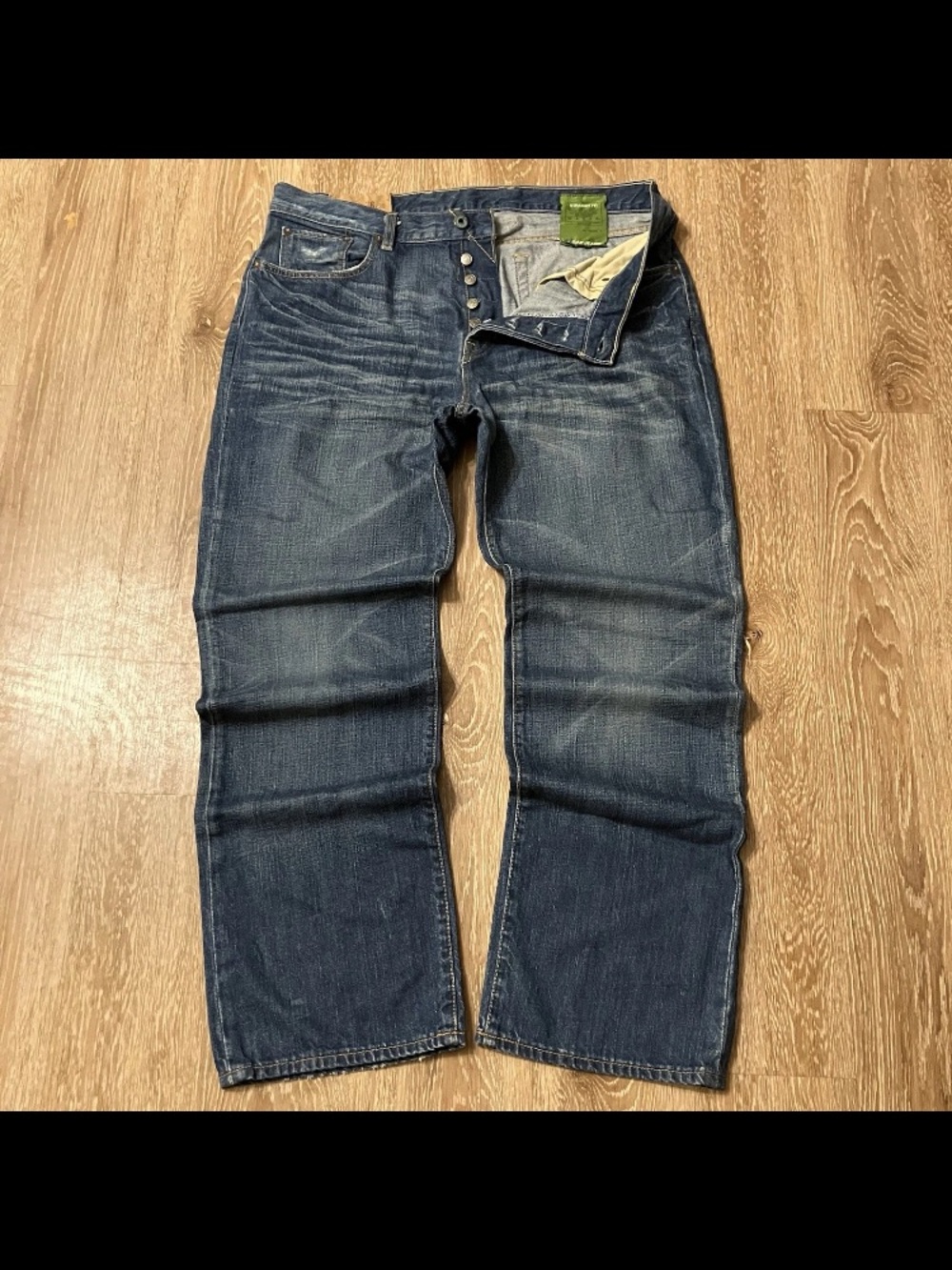 VTG 2007 Gap 1969 Denim Jeans Mens 36x30 Straight Fit Blue